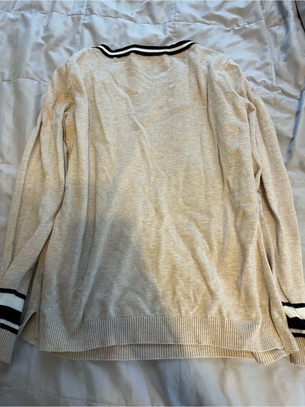 Talbots Beige Crewneck Sweater with Rustic fox detail - Picture 7 of 7